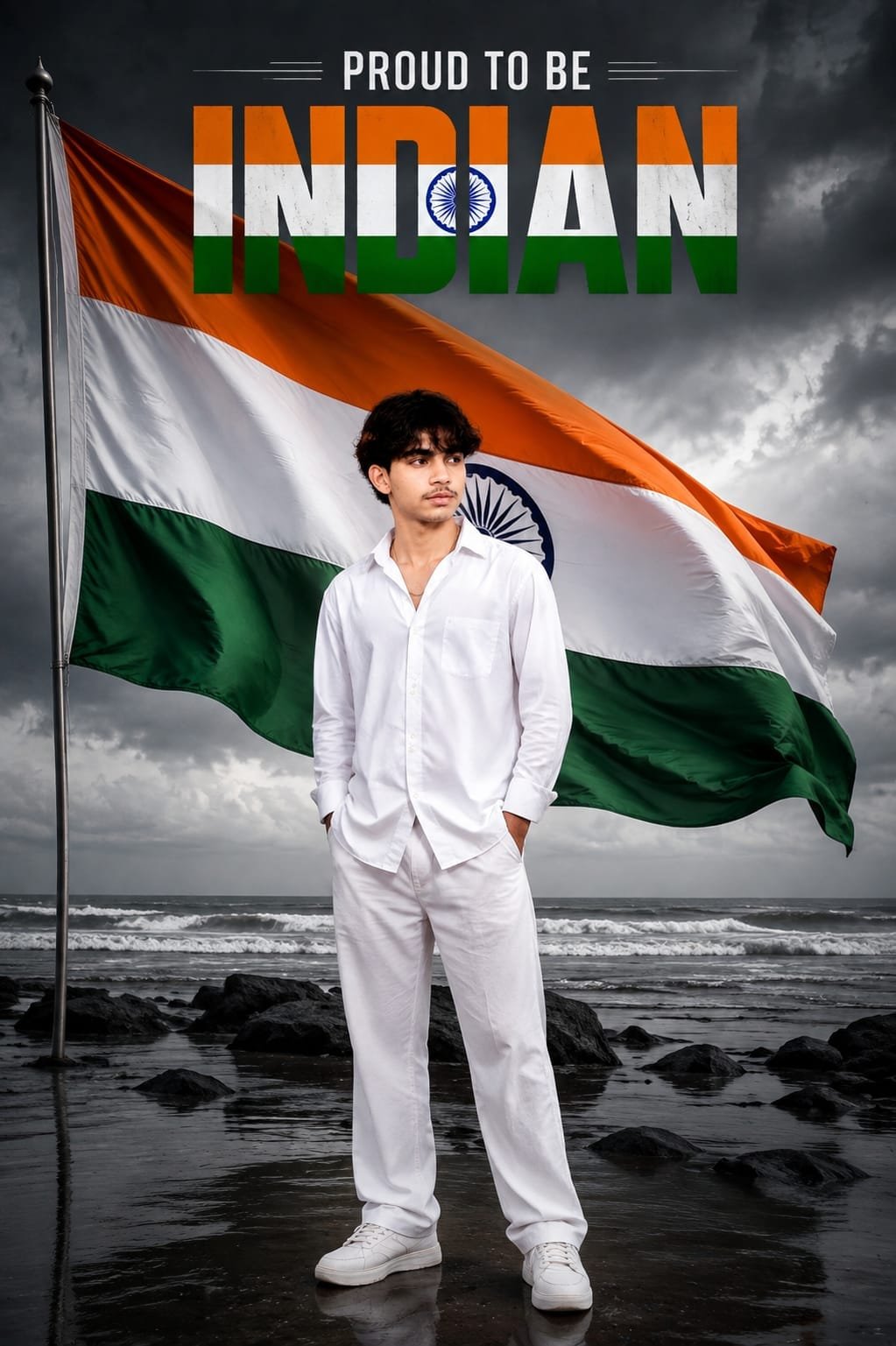 Indian flag ai image