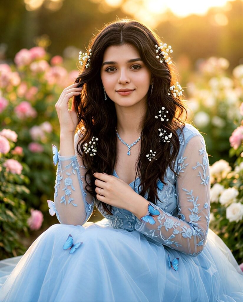 an angel sited in garden